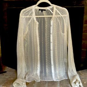 Sexy shear Romeo and Juliet beautiful blouse NWT size M